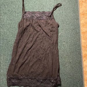 Black lace cami